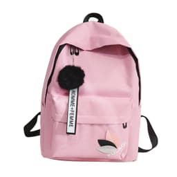 Printed Leaves Backpack Large Capacity Rucksack Zipper Portable Knapsack Female Shoulder Bag Simple Student Schoolbag