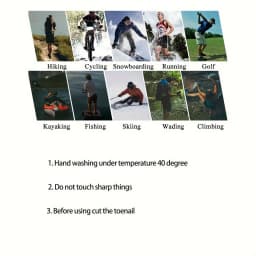 Waterproof Socks Outdoor Sports Hiking Wading Camping Trekking Winter Skiing Sock Warm Breathable Waterproof Socks