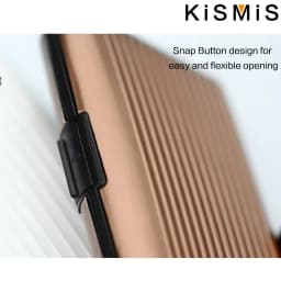 RFID Blocking Aluminum Card Case - Credit Card Protector, Business Card Holder, Metal ID Organizer Wallet, 6 Slots for Women,Men