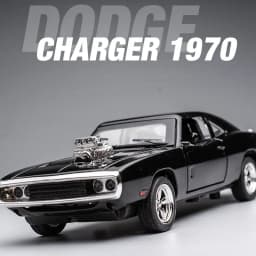 1:32 Simulation 1970 Dodge Charger Alloy Sports Car Model Pull Back Luxury Car Toy Gift Ornaments
