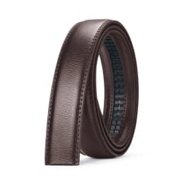 Men No Buckle 3.5cm Wide 130 140 150 160 170 cm Large Plus Size Belt Straps No Buckle for Automatic Buckle Genuine Leather Belts