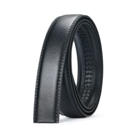 Men No Buckle 3.5cm Wide 130 140 150 160 170 cm Large Plus Size Belt Straps No Buckle for Automatic Buckle Genuine Leather Belts