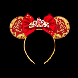 Beauty and Beast Baby Headbands Girls Belle Hair Accessories Enchanted Rose Ear Hairband Kid Crown Bow Headwear Baby Photography