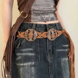 New Butterfly Tassel Waist Chain Y2K Trendy Bohemian Belt Summer Beach Accessories Vintage Flower Bohemian Belt