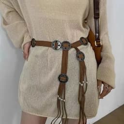 New Butterfly Tassel Waist Chain Y2K Trendy Bohemian Belt Summer Beach Accessories Vintage Flower Bohemian Belt