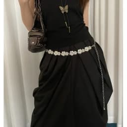 New Butterfly Tassel Waist Chain Y2K Trendy Bohemian Belt Summer Beach Accessories Vintage Flower Bohemian Belt