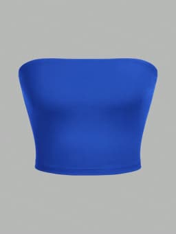 3 Women's strapless vest sleeveless crop top lady's flat mouthed navel wrapped chest top party outfit strapless vest clothing