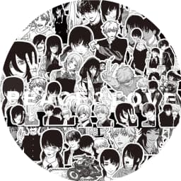 10/30/75pcs Chainsaw Man Anime Stickers Cool Black White Manga Graffiti Sticker Decoration Laptop Water Bottle Phone Decals Gift