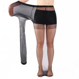 Women Plus Size 20 Denier Sheer Tights High Waist Nylon Pantyhose Super Elastic XL-4XL Large Size for Big Ladies 150kg/330lbs