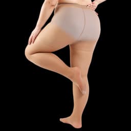 Women Plus Size 20 Denier Sheer Tights High Waist Nylon Pantyhose Super Elastic XL-4XL Large Size for Big Ladies 150kg/330lbs