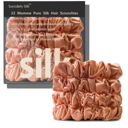 100% Natural Silk Solid Color Hair Ties High Quality Hair Scrunchies Women Big Hairbands Hair Accessories Width 2CM