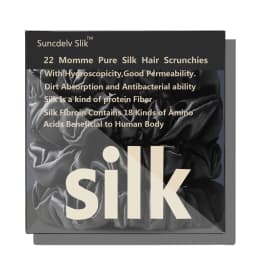 100% Natural Silk Solid Color Hair Ties High Quality Hair Scrunchies Women Big Hairbands Hair Accessories Width 2CM