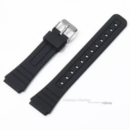 18mm Silicone Rubber Strap for Casio W800H W800H A158/168 AE1200/1300 SGW400 F91W F84 F105/108 Soft Black Watchband Bracelet
