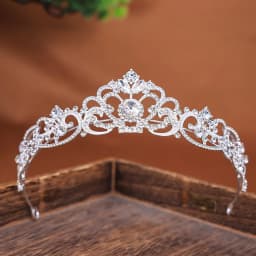 Gold/Silver Color Crystal Crown Princess Tiara for Girls Women Hair Dress Accessories Party Birthday Crown Headwear Jewelry