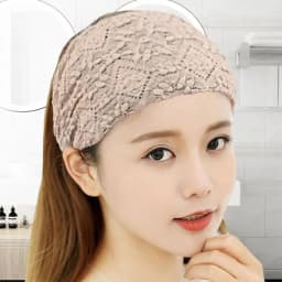 Mesh Flower Headband Lace Hair Band for Girls Women Simple Washing Face Hairband Wide Side Hair Hoop Headscarf Hair Accessories