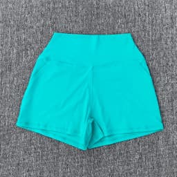 Solid Color Women's Sports Yoga Shorts Women's Casual Sports Shorts Hip Lifting Fitness Shorts, High Waisted Pocket Shorts