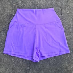 Solid Color Women's Sports Yoga Shorts Women's Casual Sports Shorts Hip Lifting Fitness Shorts, High Waisted Pocket Shorts