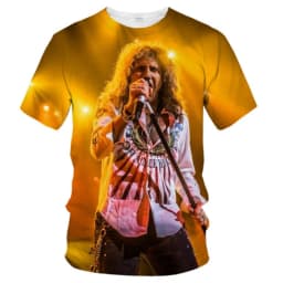 Summer fashion trend 3D printing cool personalized print music pattern music band casual comfortable short sleeved top