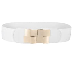 Women's Elastic Wide Waistband Classic Ladies Multicolor Square Buckle Dress Decorative Slim Stretchy Waistband