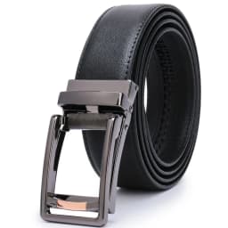 Ratchet Belt - Men’s Dress Automatic Buckle Belt 1 3/8" Comfort Click - Perfect Companion to Men's Oxfords