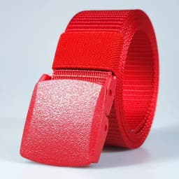 Automatic Buckle Nylon Women's Belts Canvas Outdoor Travel Premium Pants Sports Non-metallic Belts for Men White Black Blue Red
