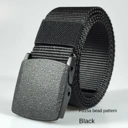 Automatic Buckle Nylon Women's Belts Canvas Outdoor Travel Premium Pants Sports Non-metallic Belts for Men White Black Blue Red