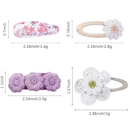 5Pcs/Set Mini Baby Girl Cute HairClip Print Cotton Alloy Hairclip for Toddler Girl Lovely Kid Headwear Baby Hair Accessories