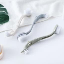 1pc, Dual-Headed Long Handle Cleaning Brush, Soft Bristle Shoe Brush, Shoes Cleaning Brush, Stains Removal Brush, Multifunctiona