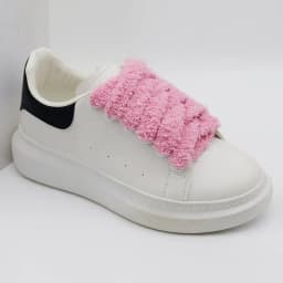 Fall Autumn Winter Fuzzy Shoelaces Soft 15mm Big Fat Plush Towel Laces Halloween Christmas Decoration for Adults Casual Sneakers
