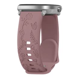 20mm Flower Engraved Watch Strap For Samsung Galaxy Watch 6/5/4 40mm/44mm 5Pro 45mm Watch 6 4 Classic 43mm/47mm 42mm/46mm Band