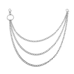Metal Punk Rock Layered Chain Keychains For Men Women Waist Key Chain Wallet Jeans Hip-hop Pants Belt Chains Jewelry Accessories