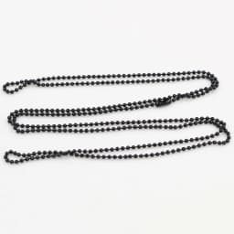 5pcs 1.5mm 2mm 2.4mm Black Plated Ball Beads Chain Necklace Bead Connector 65cm(25.5 inch)