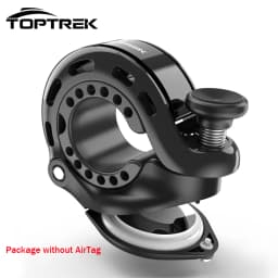 Toptrek Bicycle Bell With AirTag Holder Anti-Theft Waterproof Bike Handlebar Horn 110dB Outdoor MTB Road Bike Accessory Scooter