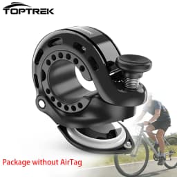 Toptrek Bicycle Bell With AirTag Holder Anti-Theft Waterproof Bike Handlebar Horn 110dB Outdoor MTB Road Bike Accessory Scooter