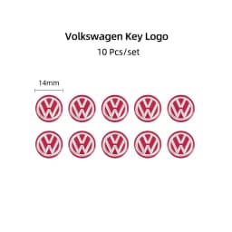 5/10Pcs 14mm Car Remote Key Stickers Badge Emblem Car Accessories For VW Scirocco Polo T5 Passat b6 Golf mk5 Tiguan Jetta CC MK7