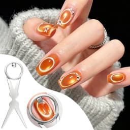 Hollow Cat Eye Nail Art Magnet Black Hole Shape Cat Eye Nail Art Effect Circular Magnet for DIY Magnetic Gel Manicure Tools