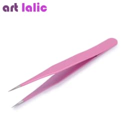 Stainless Steel Multipurpose Eyebrow Tweezers for Makeup Nail Art Rhinestone Pick Tool - Precision Decoration Grooming