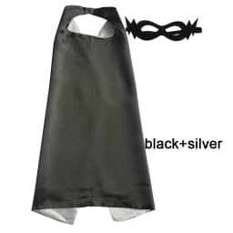 Superhero Capes with Mask REVERSIBLE Two Colored Child Cape Birthday Party Favor Satin Solid Capes Boys Girls Satin Capes