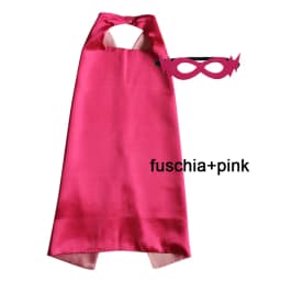 Superhero Capes with Mask REVERSIBLE Two Colored Child Cape Birthday Party Favor Satin Solid Capes Boys Girls Satin Capes