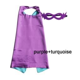 Superhero Capes with Mask REVERSIBLE Two Colored Child Cape Birthday Party Favor Satin Solid Capes Boys Girls Satin Capes