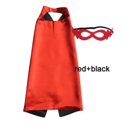Superhero Capes with Mask REVERSIBLE Two Colored Child Cape Birthday Party Favor Satin Solid Capes Boys Girls Satin Capes