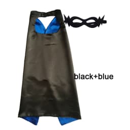 Superhero Capes with Mask REVERSIBLE Two Colored Child Cape Birthday Party Favor Satin Solid Capes Boys Girls Satin Capes