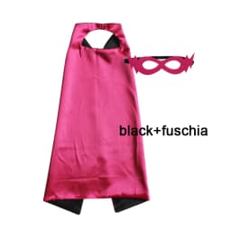Superhero Capes with Mask REVERSIBLE Two Colored Child Cape Birthday Party Favor Satin Solid Capes Boys Girls Satin Capes