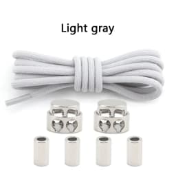 Elastic No Tie Shoe Laces Shoelaces for Sneaker Stretching Metal Buckle Lock Laces Quick Rubber Shoelace Round Shoestrings New