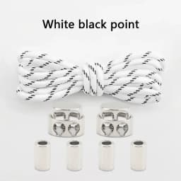 Elastic No Tie Shoe Laces Shoelaces for Sneaker Stretching Metal Buckle Lock Laces Quick Rubber Shoelace Round Shoestrings New
