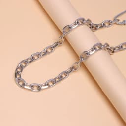 Punk Waist Belt Silver Trousers Chain for Men Jeans Belt Chain for Pants Cool Metal Rock Chain Hiphop Summer Jewelry Man