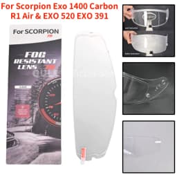 Helmets Visor For Scorpion Exo 1400 Carbon, R1 & EXO 520 391 Motorcycle Helmet Lens Visor Plating Uv Protection Lens Faceshield