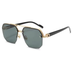 New Fashion Sunglasses Cool Men Vintage Brand Design Metal Square Sun Glasses Women Shades UV400 Oculos De Sol