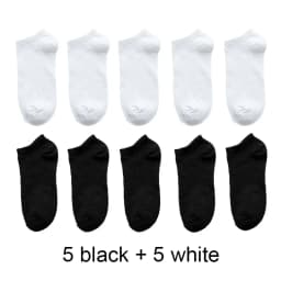 10 Pairs Women Socks Breathable Sports socks Solid Color Boat socks Comfortable Cotton Ankle Socks