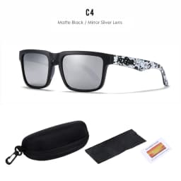 2025 Kdeam New Polarized Sunglasses for Men Women Fashion Unisex Brand Trendy Outdoor Eyewear For Couple Red Lens